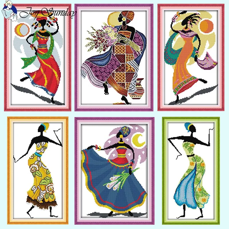 African Style Joy Sunday Cross Stitch