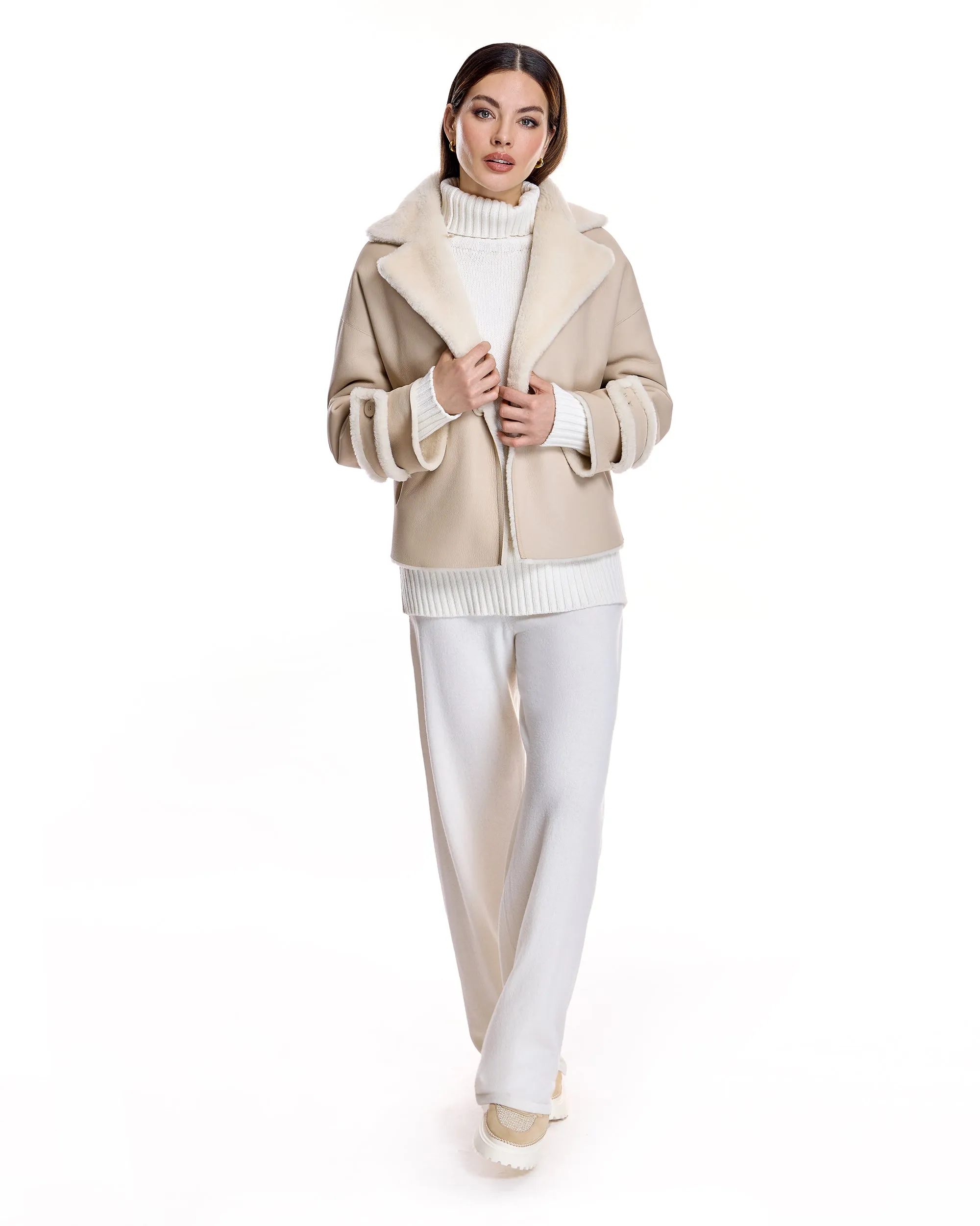REVERSIBLE SHEARLING LAMB JACKET